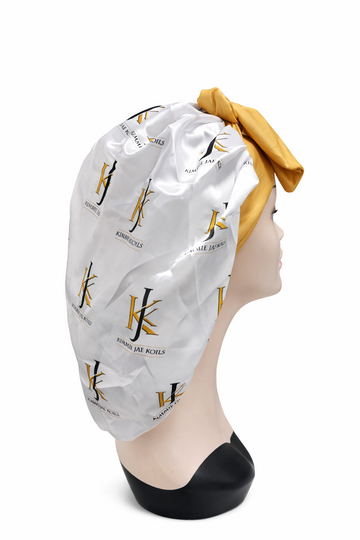 Kimmie Jae Koils Satin Bonnet with Adjustable Tie